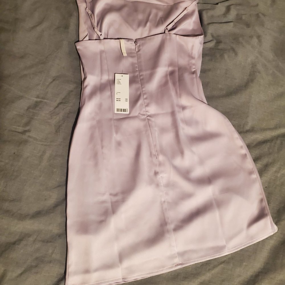 Urban Outfitters Lilac Mini Dress Size Small - Picture 3 of 4